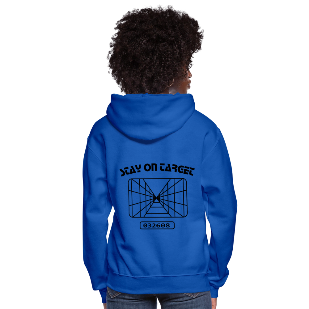 Stay on Target (Women's Hoodie) - royal blue