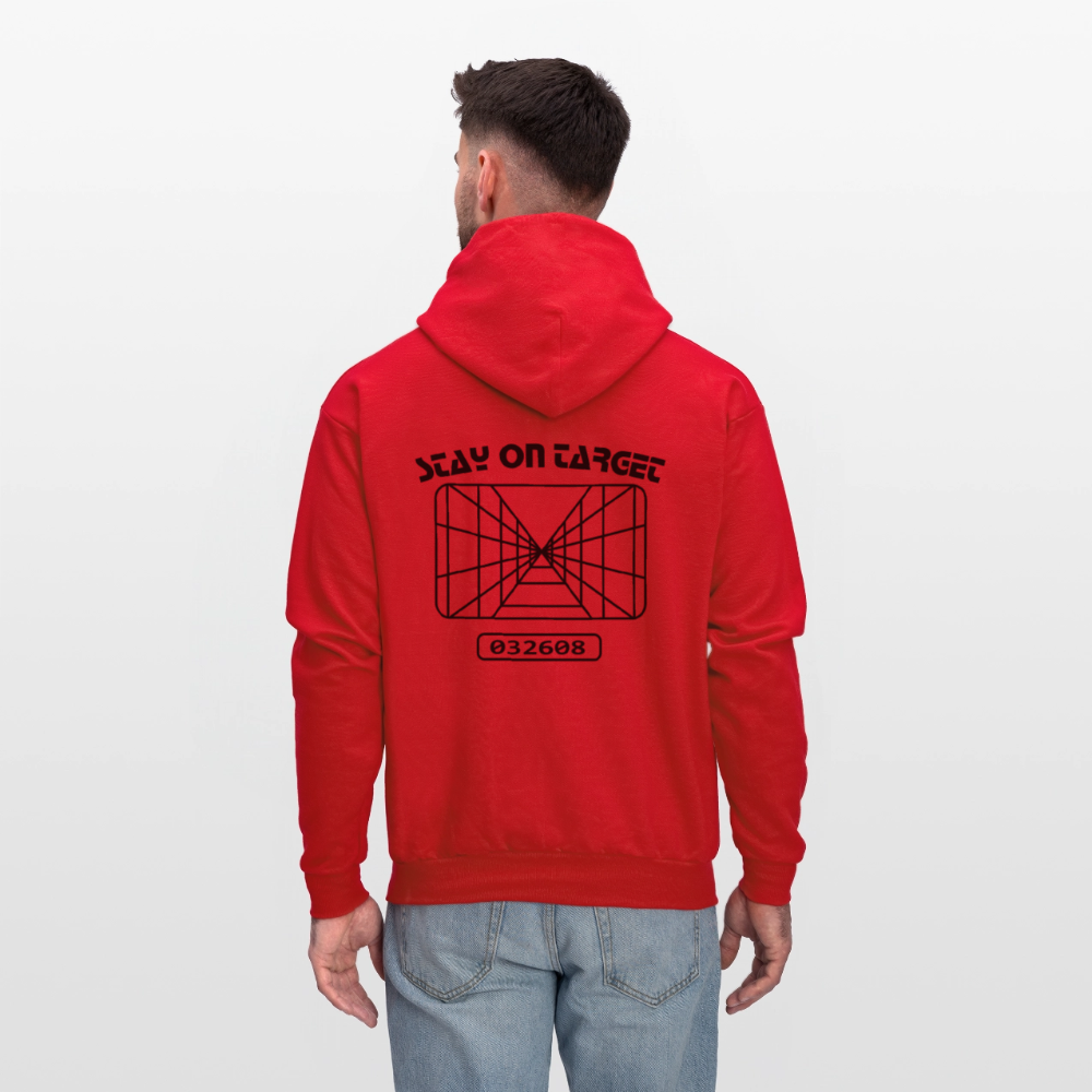 Stay on Target (Men's Hoodie) - red