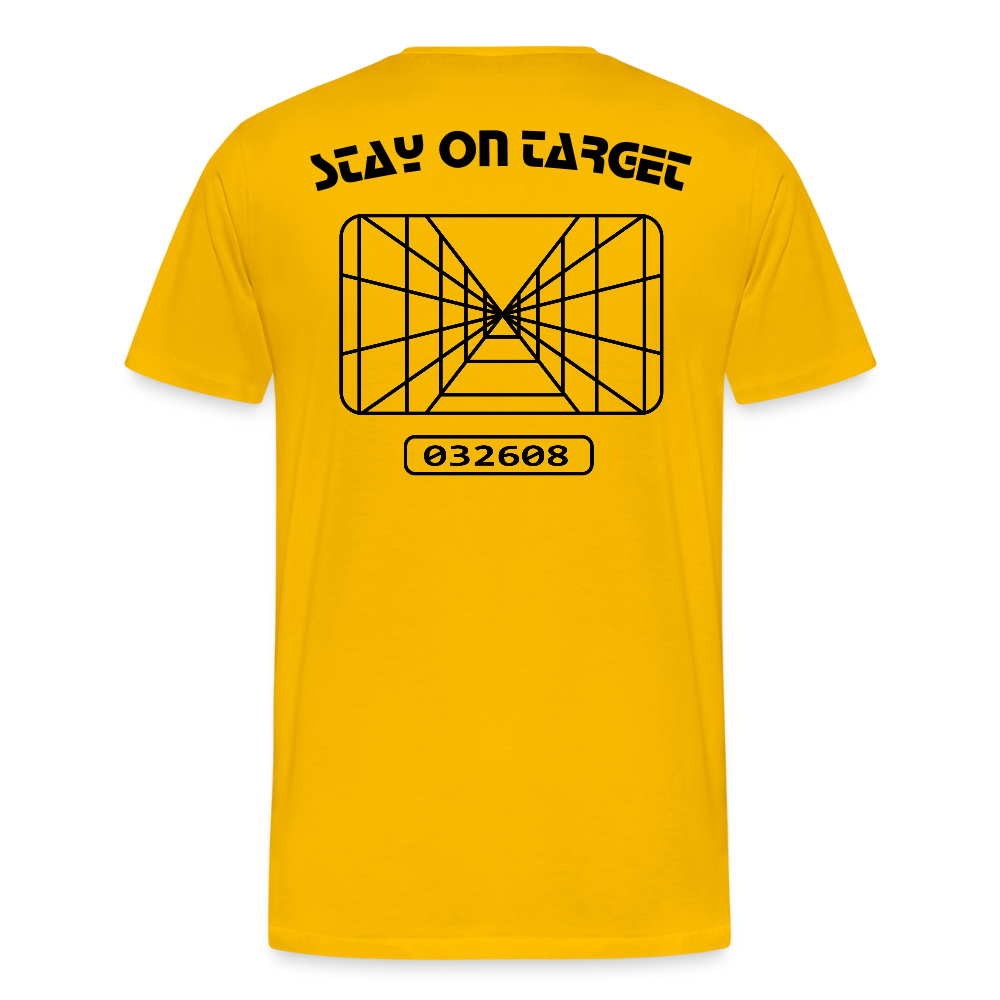 Stay on Target (Men's Premium T-Shirt) - sun yellow