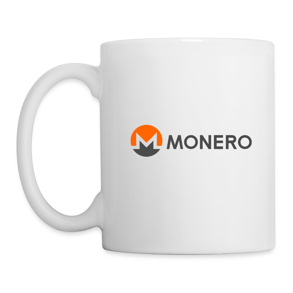 Monero Logo - Full (Coffee/Tea Mug) - white