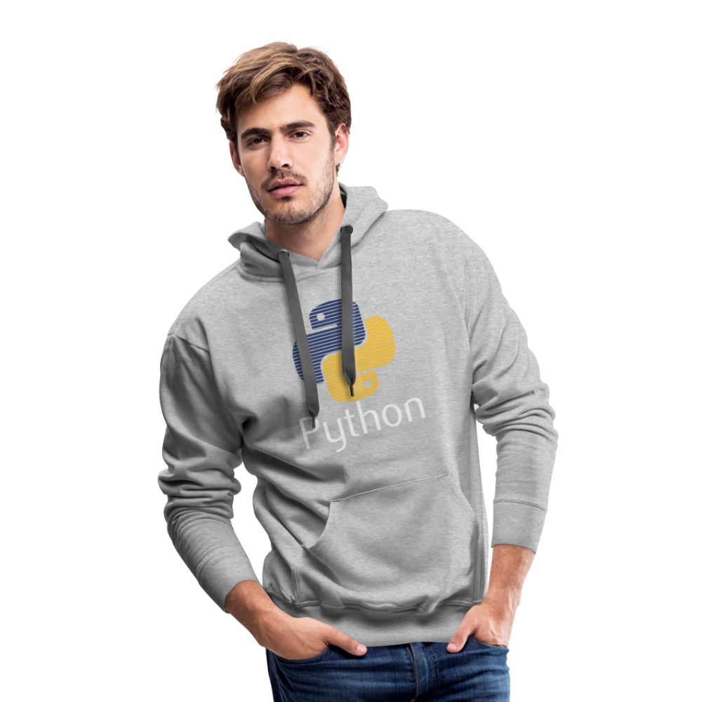 Python Logo - Blinds (Men’s Premium Hoodie) - heather grey