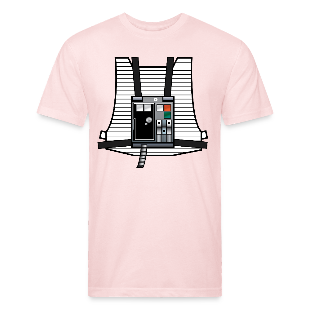 Stay on Target (Fitted Cotton/Poly T-Shirt by Next Level) - blush pink 
