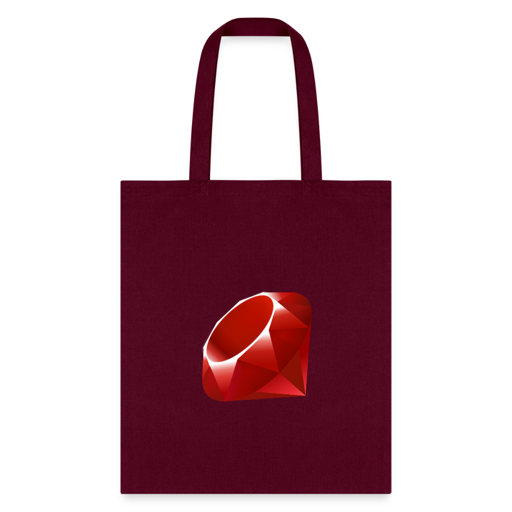 Ruby Logo (Tote Bag) - burgundy