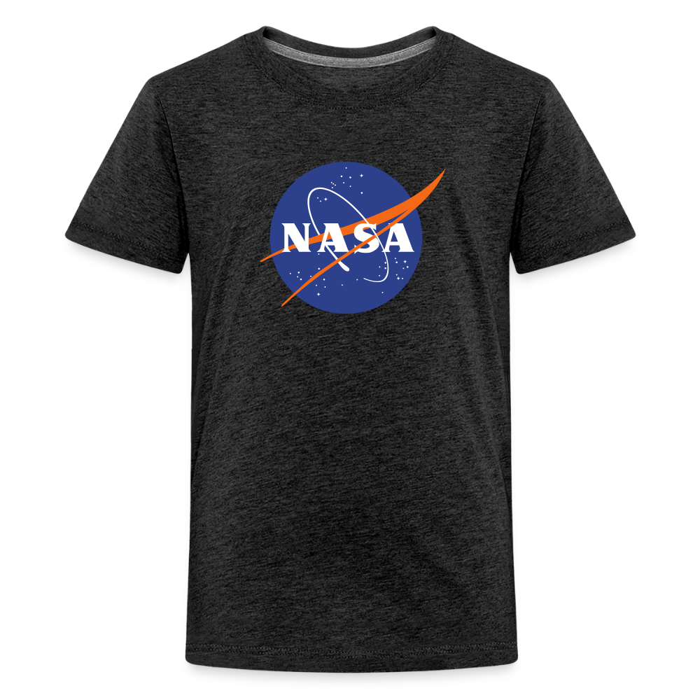 NASA Logo (Kids' Premium T-Shirt) - charcoal grey