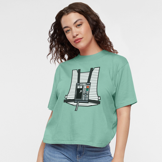 Stay on Target (Women's Boxy Tee) - saltwater