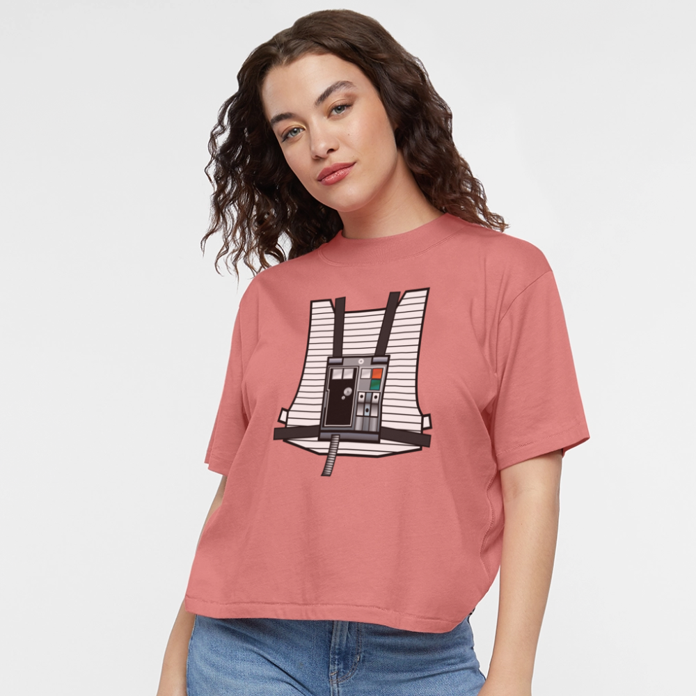 Stay on Target (Women's Boxy Tee) - mauve