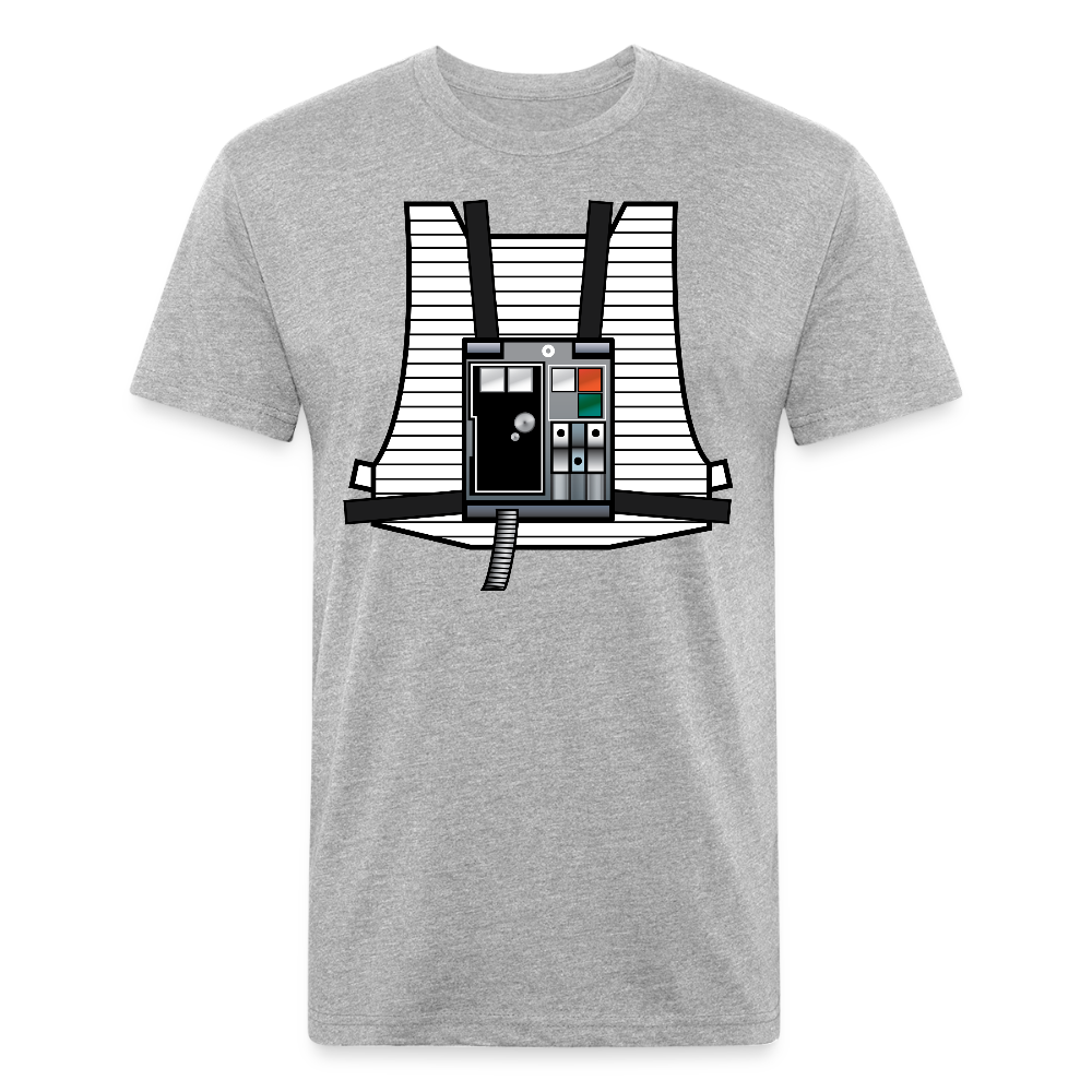 Stay on Target (Fitted Cotton/Poly T-Shirt by Next Level) - heather gray