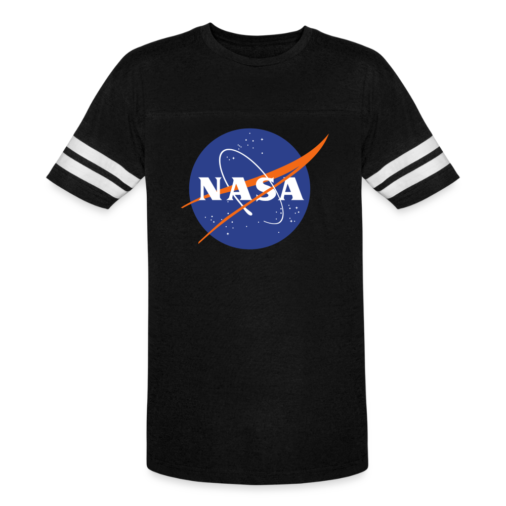 NASA Logo (Men's Vintage Sport T-Shirt) - black/white