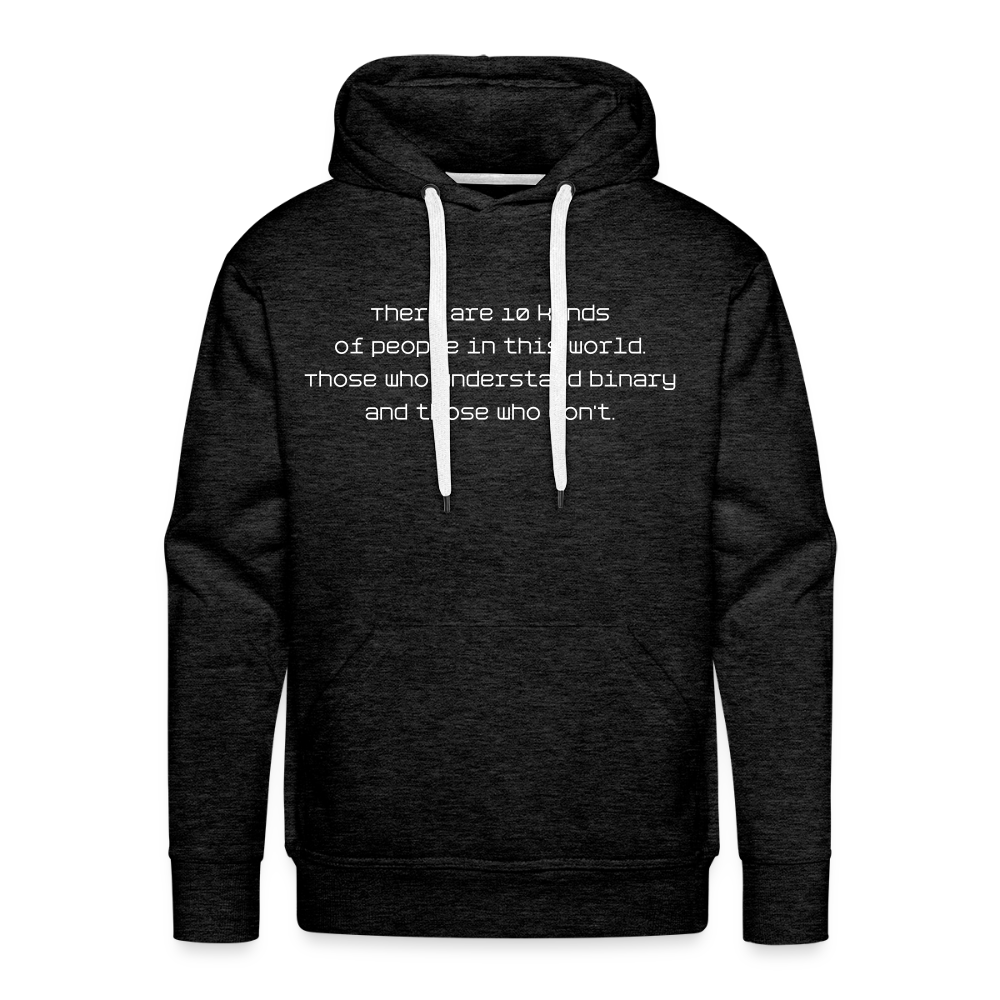 Binary People (Men’s Premium Hoodie) - charcoal grey