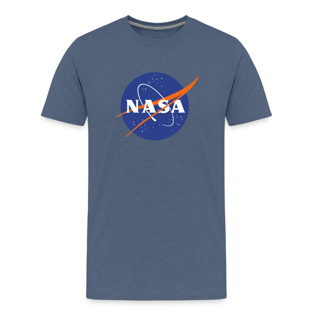 NASA Logo (Kids' Premium T-Shirt) - heather blue