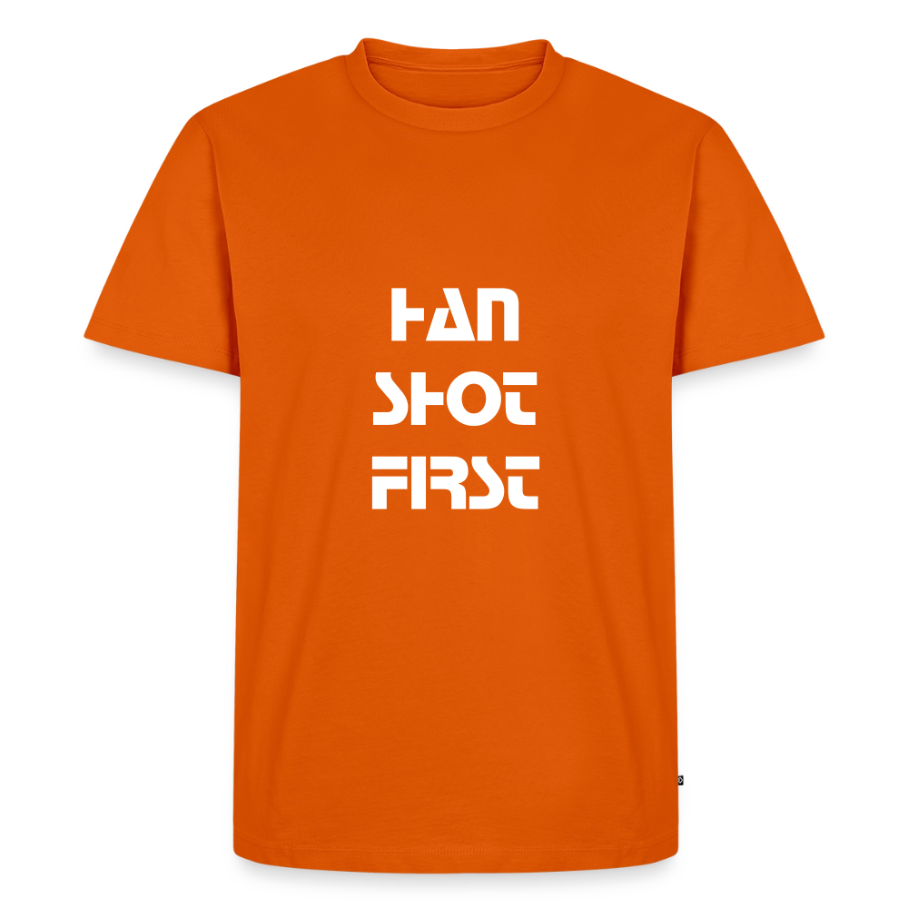 Han Shot First (Men's Premium T-Shirt) - orange 