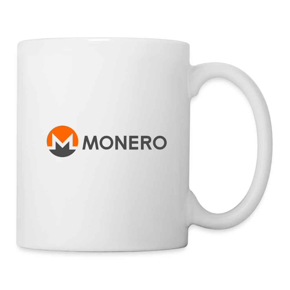 Monero Logo - Full (Coffee/Tea Mug) - white