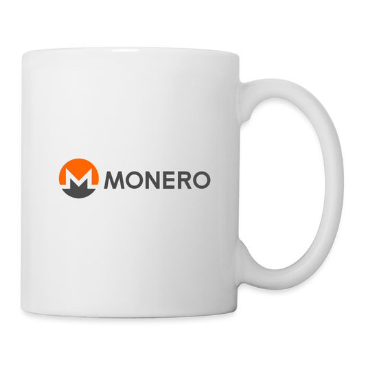 Monero Logo - Full (Coffee/Tea Mug) - white
