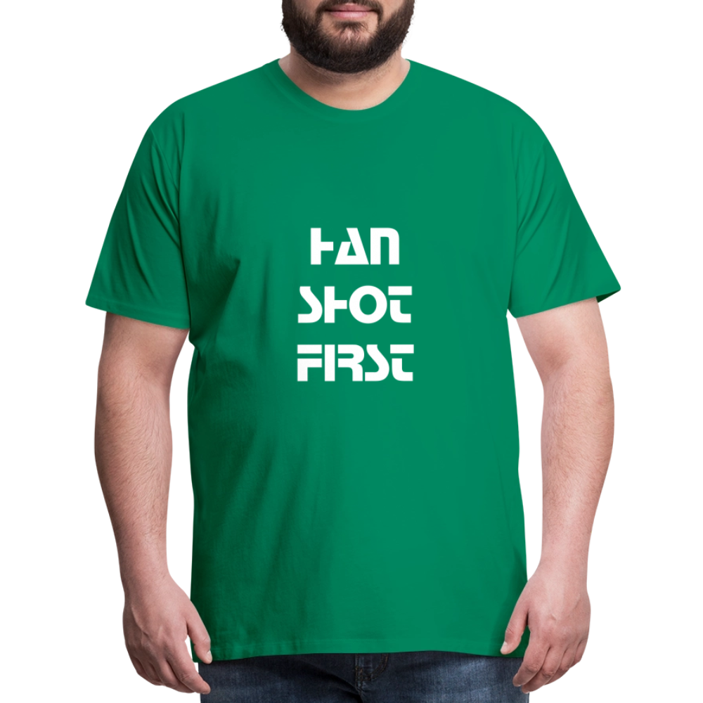 Han Shot First (Men's Premium T-Shirt) - kelly green