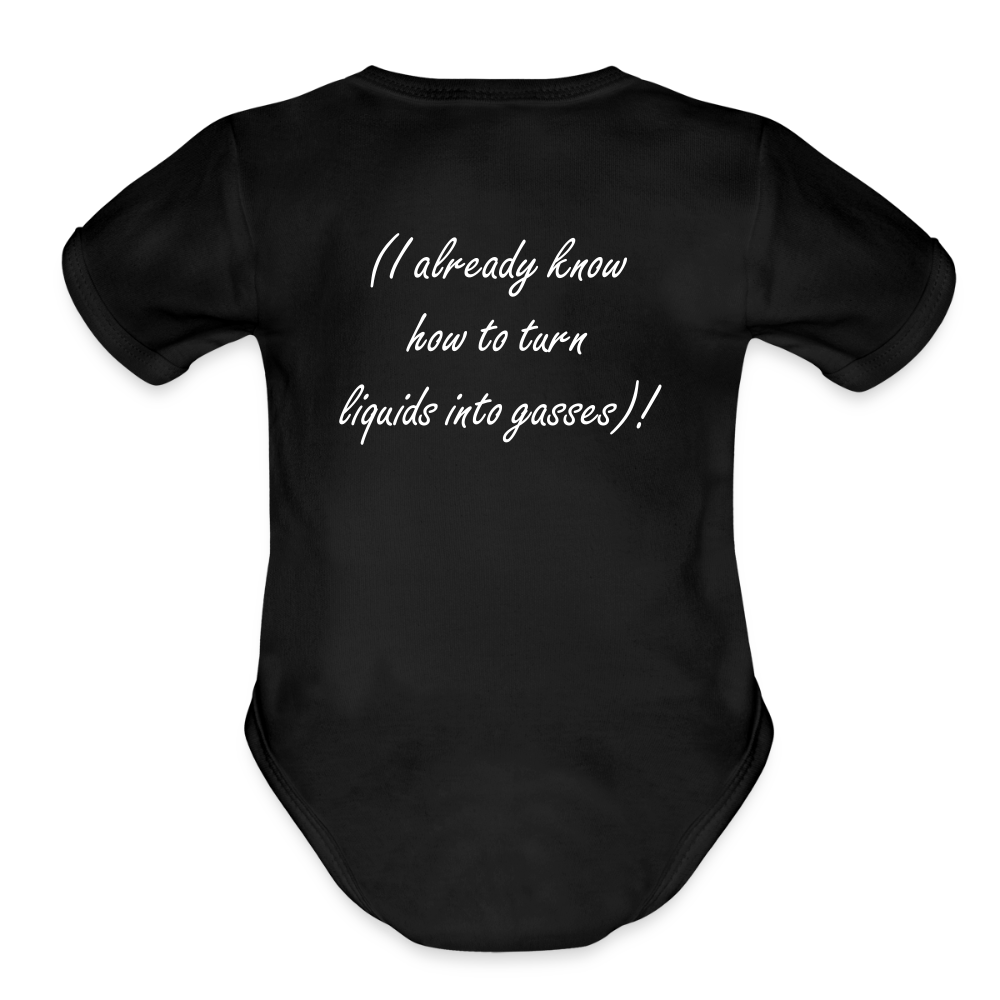 Future Scientist (Organic Short Sleeve Baby Bodysuit) - black