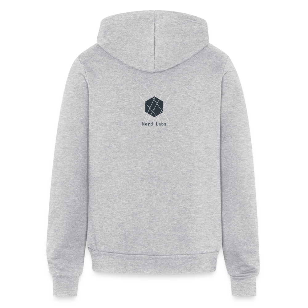Nerd Labs Original Logo (Zip Hoodie) - heather gray