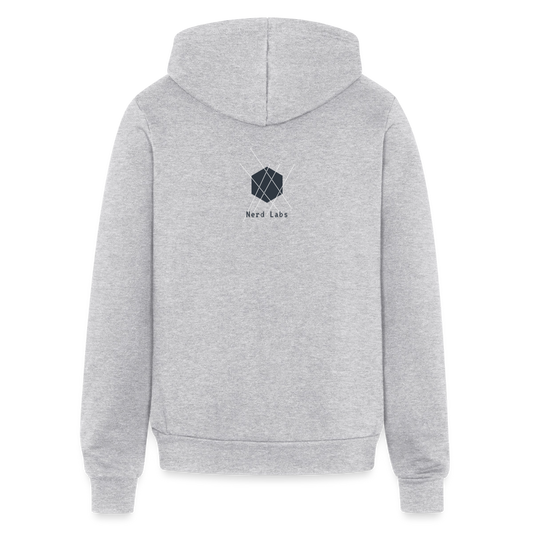 Nerd Labs Original Logo (Zip Hoodie) - heather gray