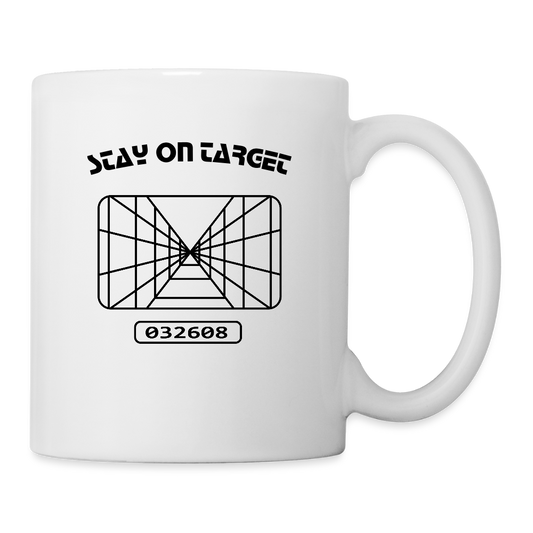 Stay on Target (Coffee/Tea Mug) - white