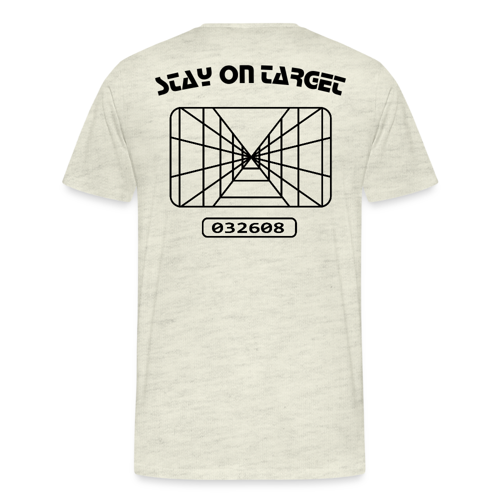Stay on Target (Men's Premium T-Shirt) - heather oatmeal
