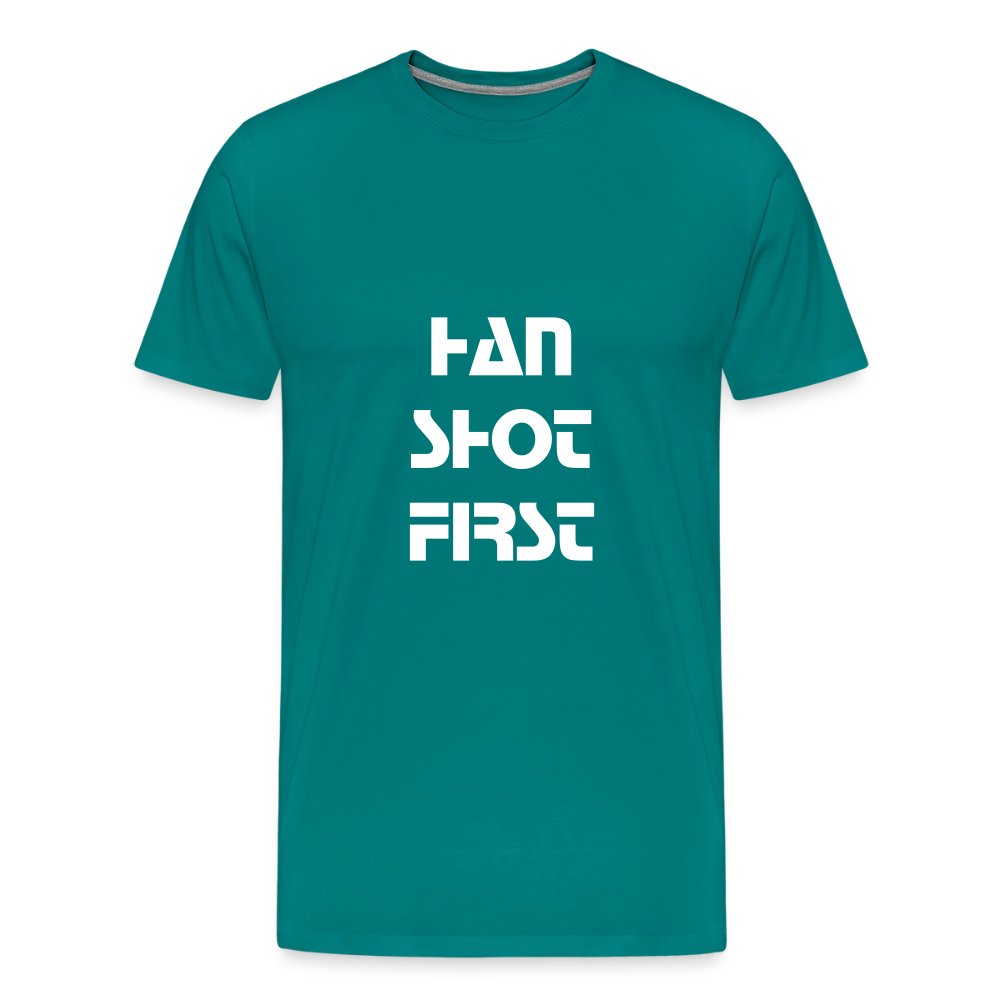 Han Shot First (Men's Premium T-Shirt) - teal