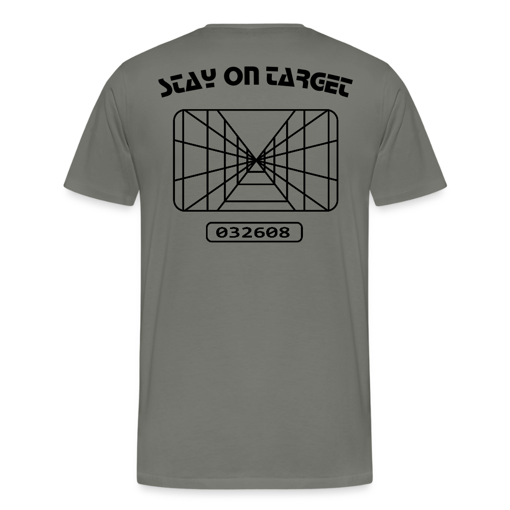 Stay on Target (Men's Premium T-Shirt) - asphalt gray