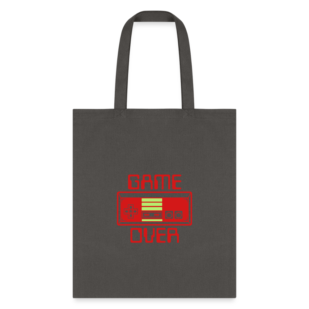 Game Over (Tote Bag) - charcoal