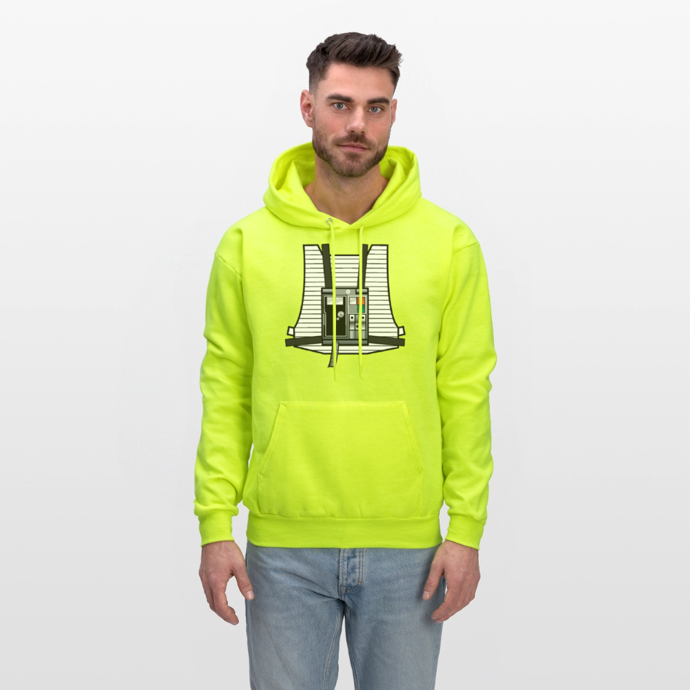 Stay on Target (Men's Hoodie) - safety green