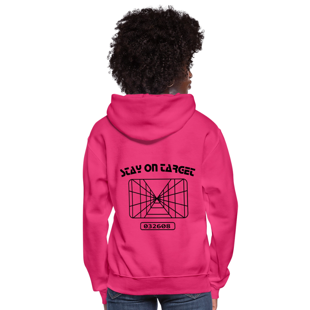Stay on Target (Women's Hoodie) - fuchsia