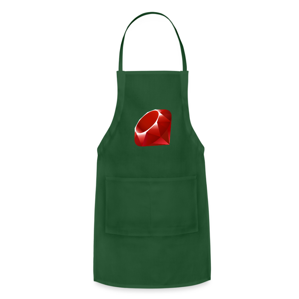Ruby Logo (Adjustable Apron) - forest green