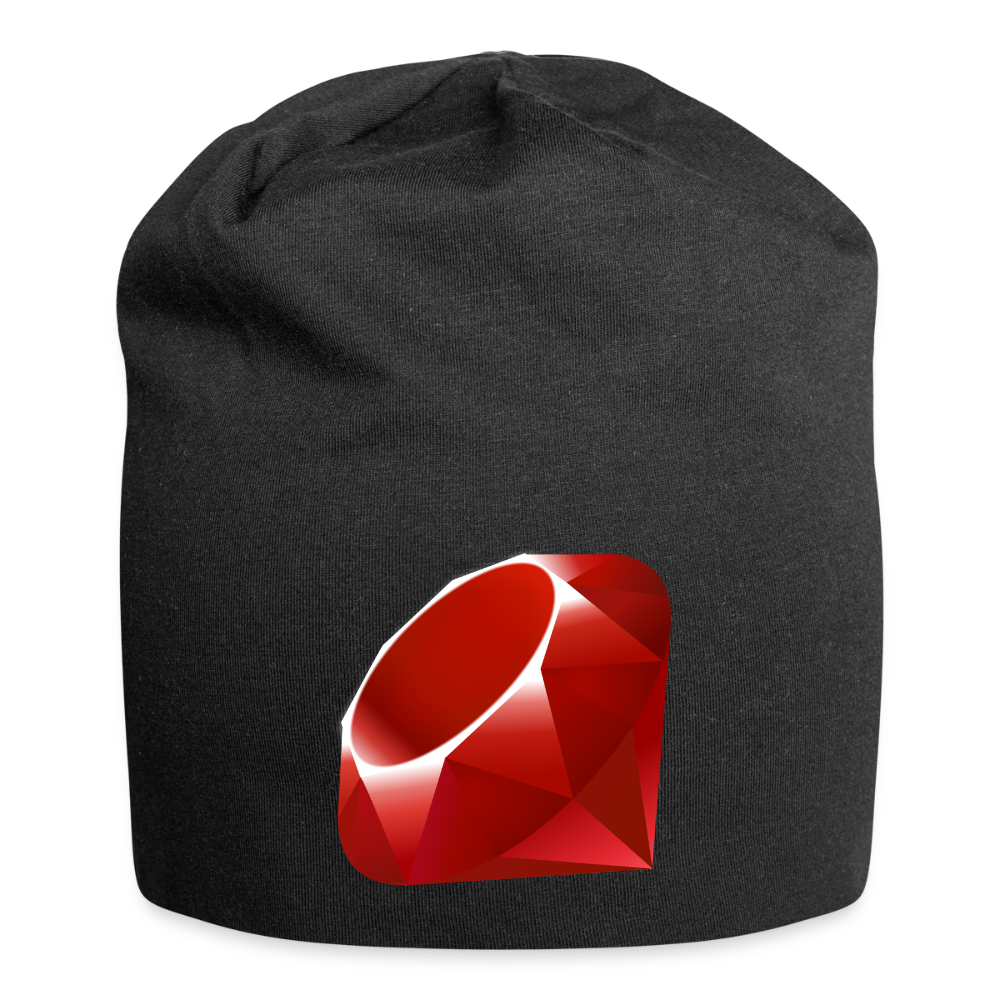 Ruby Logo (Jersey Beanie) - black