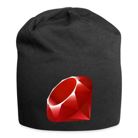 Ruby Logo (Jersey Beanie) - black