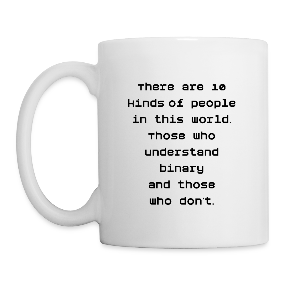 Binary People (Coffee/Tea Mug) - white