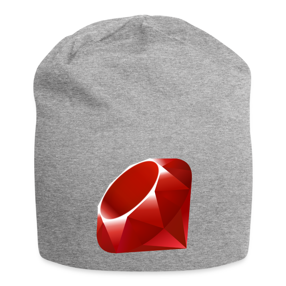 Ruby Logo (Jersey Beanie) - heather gray