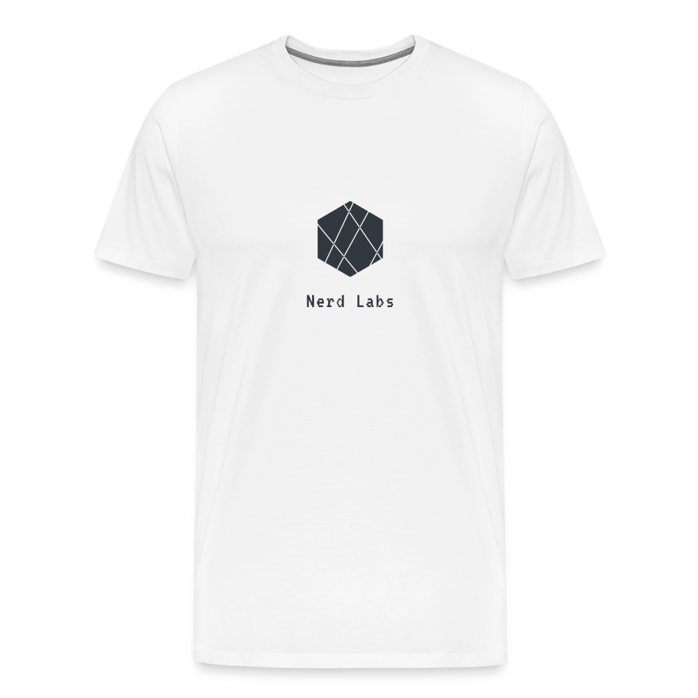 Nerd Labs Original Logo (Men's Premium T-Shirt) - white