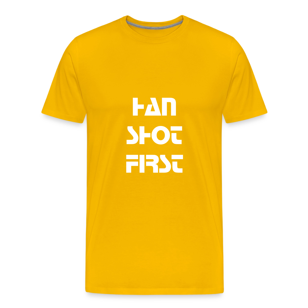 Han Shot First (Men's Premium T-Shirt) - sun yellow