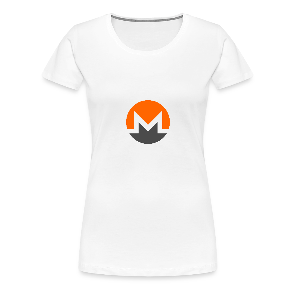 Monero Logo (Women’s Premium T-Shirt) - white