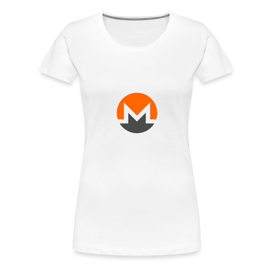 Monero Logo (Women’s Premium T-Shirt) - white