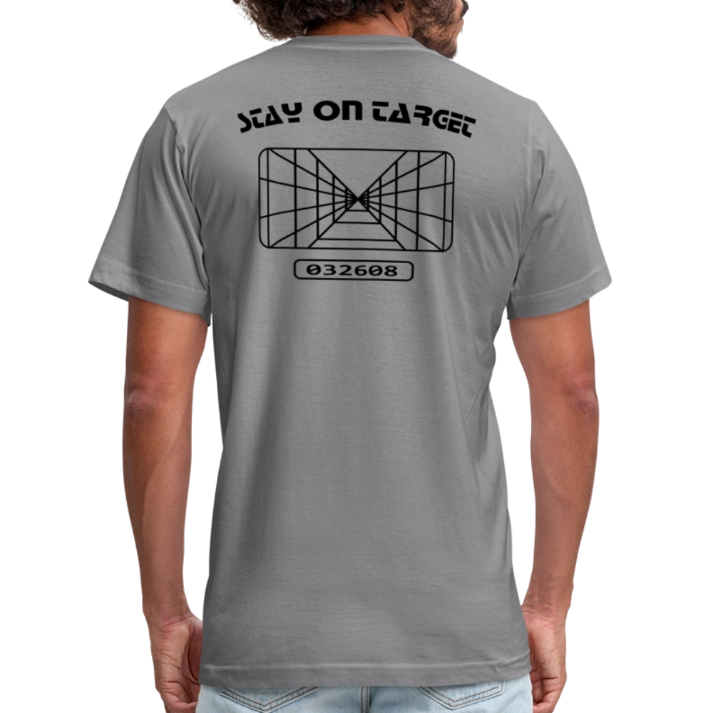 Stay on Target (Unisex Jersey T-Shirt by Bella + Canvas) - slate