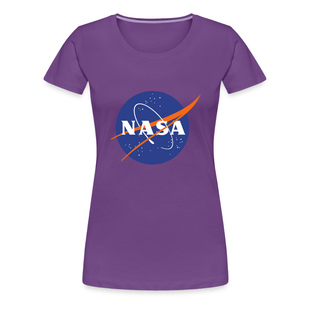 NASA Logo (Women’s Premium T-Shirt) - purple