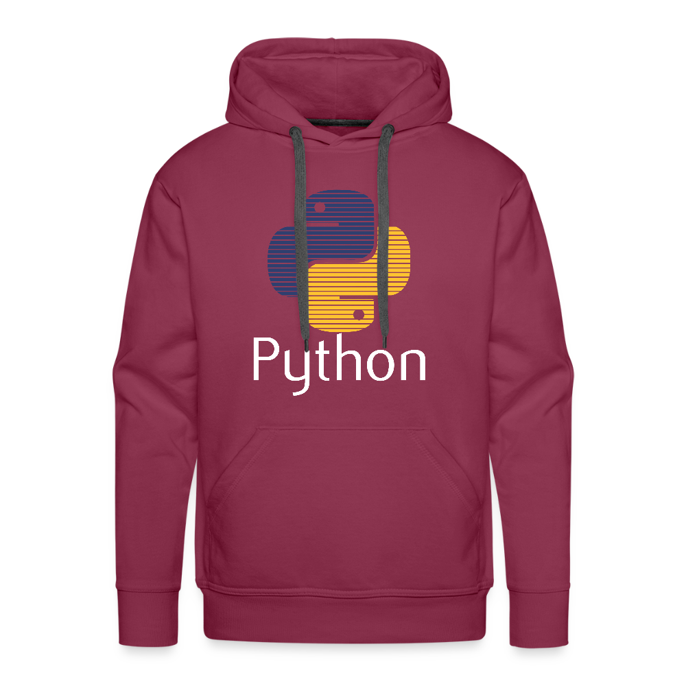 Python Logo - Blinds (Men’s Premium Hoodie) - burgundy