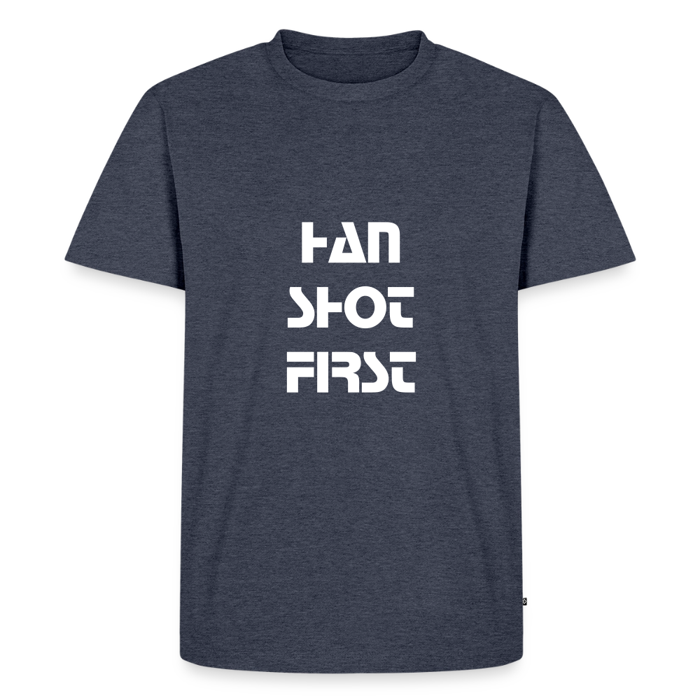 Han Shot First (Men's Premium T-Shirt) - heather denim 
