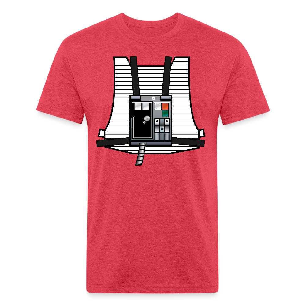 Stay on Target (Fitted Cotton/Poly T-Shirt by Next Level) - heather red