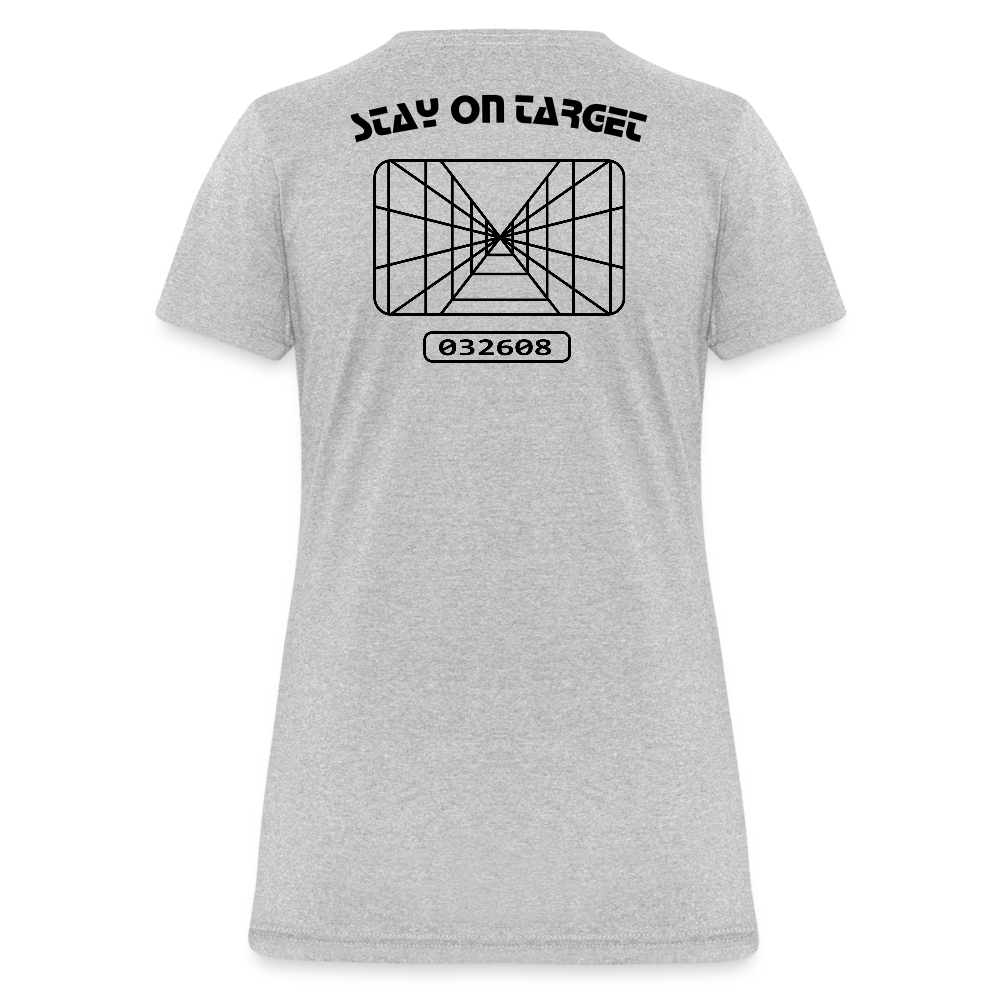 Stay on Target (Women's T-Shirt) - heather gray