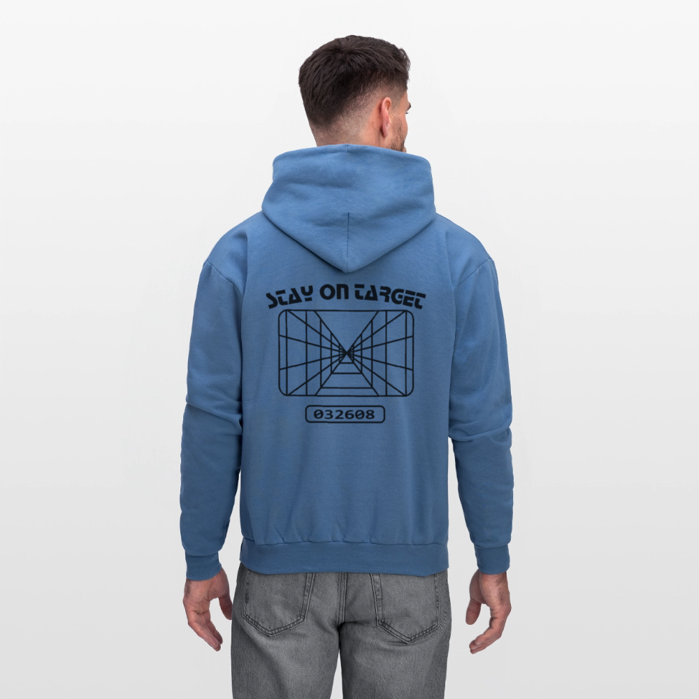 Stay on Target (Men's Hoodie) - denim blue