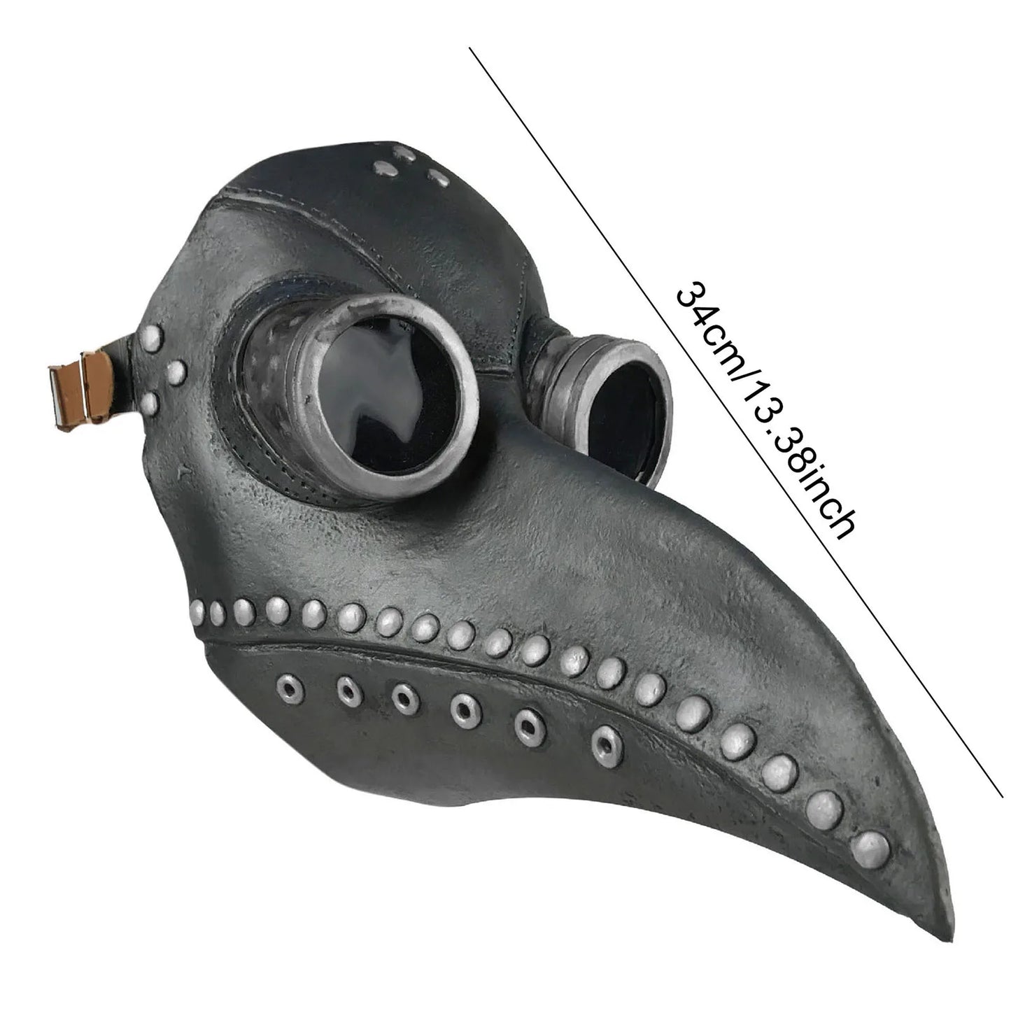 Plague Doctor Mask Leather In Black Beak Mask Plague Doctor Halloween Mask Steampunk Birds Cosplay Doctour Party Props De Peste