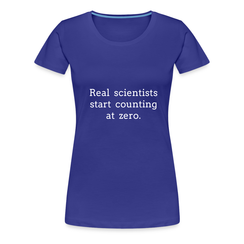 Count from Zero (Women’s Premium T-Shirt) - royal blue