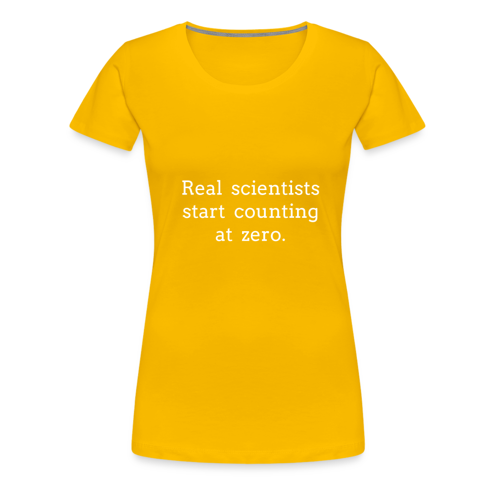 Count from Zero (Women’s Premium T-Shirt) - sun yellow