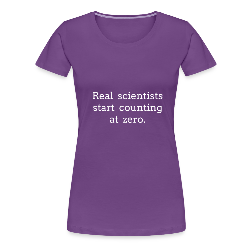Count from Zero (Women’s Premium T-Shirt) - purple