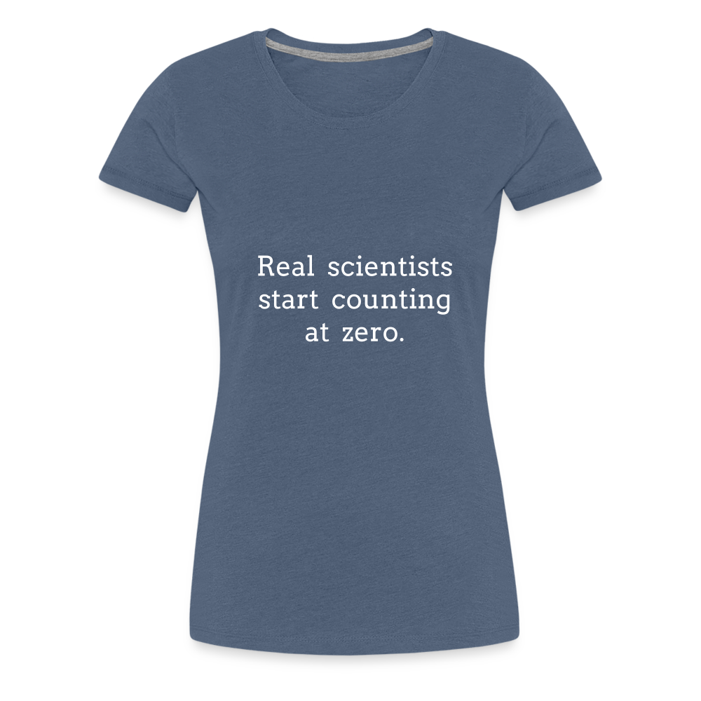 Count from Zero (Women’s Premium T-Shirt) - heather blue