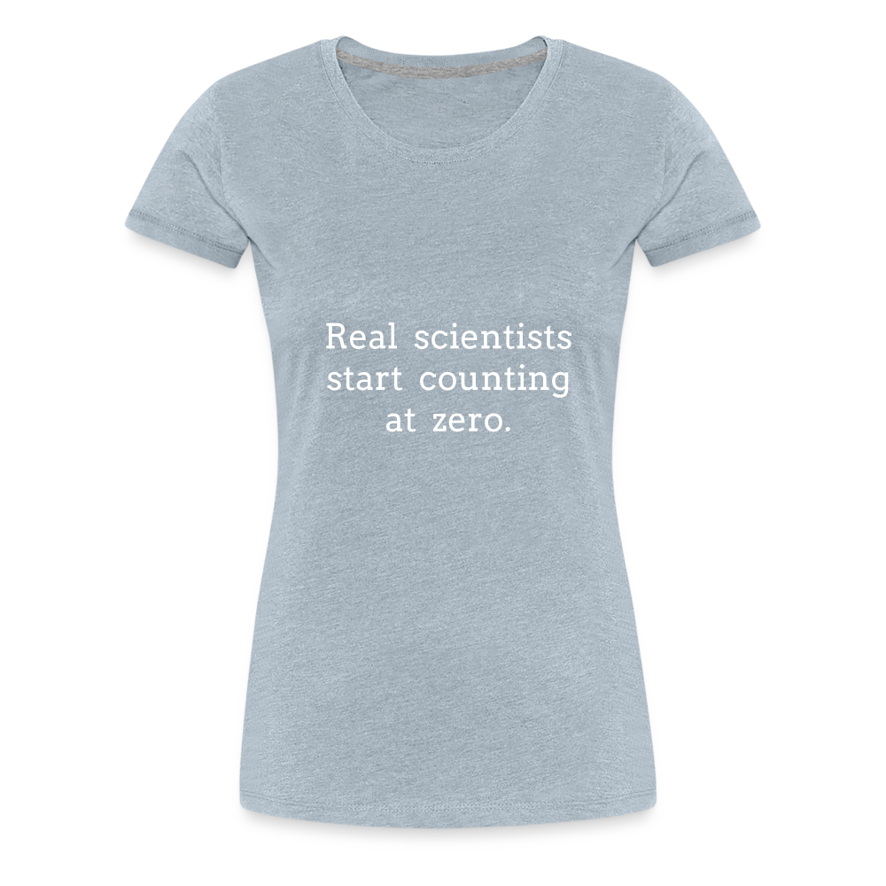 Count from Zero (Women’s Premium T-Shirt) - heather ice blue